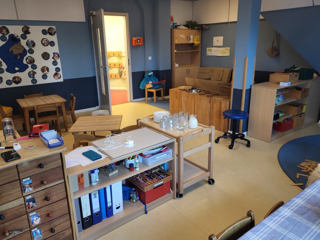 Garten und Minihochbeete im Kindergarten